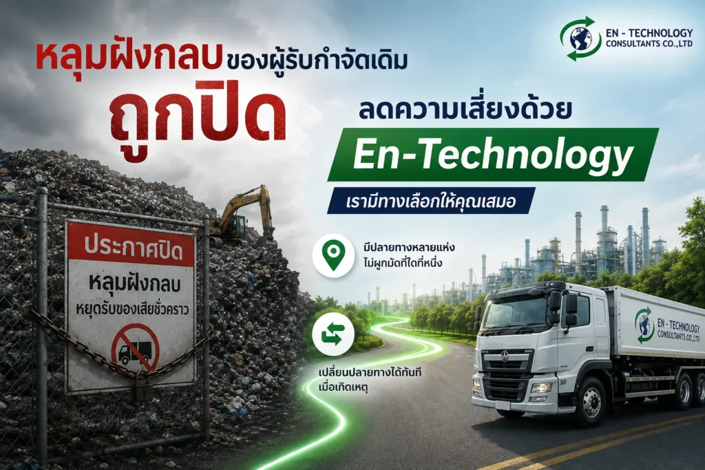 หลุมฝังกลบของผู้รับกำจัดเดิมถูกปิด