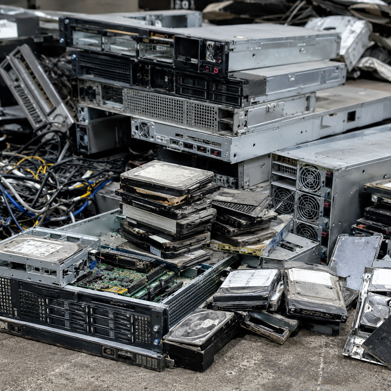 กำจัด HDD, SSD, Sever เก่า ใช้งานแล้ว